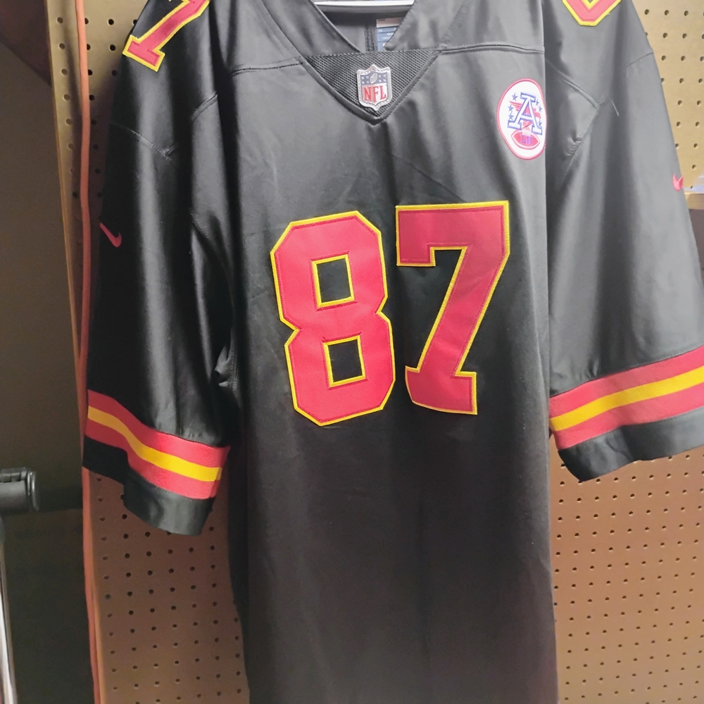 Nike Black and Red Men's Jersey